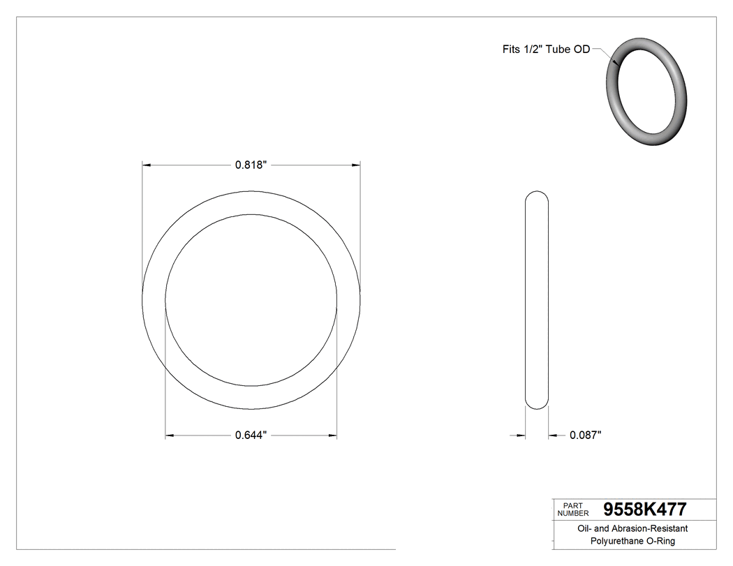 Technical drawing - 9558K477